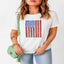 Sequin American flag t-shirt — primary view