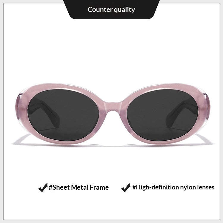 Star-Stud Oval Frame Sunglasses, product view 9