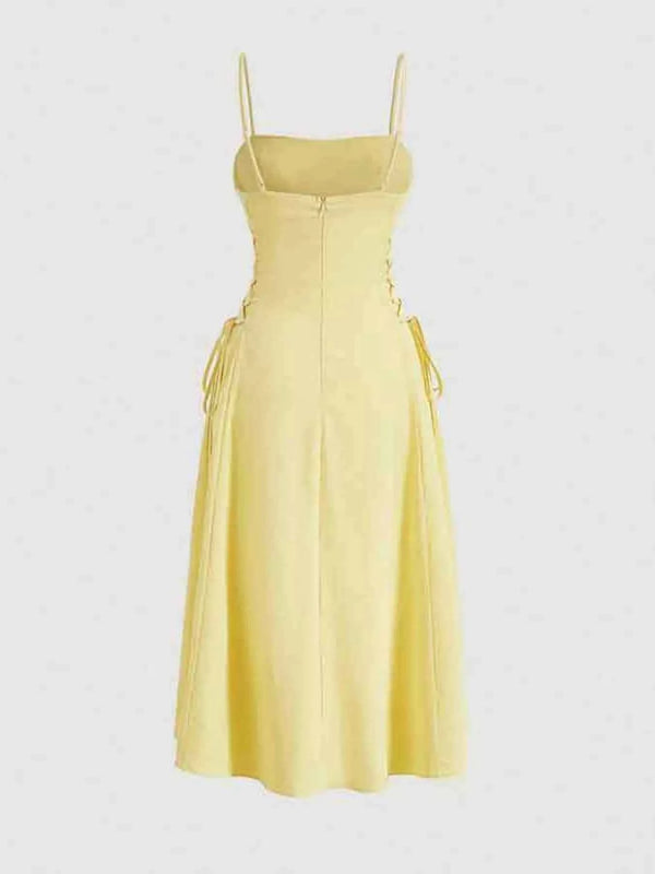 Lace-up cami dress — additional view 4