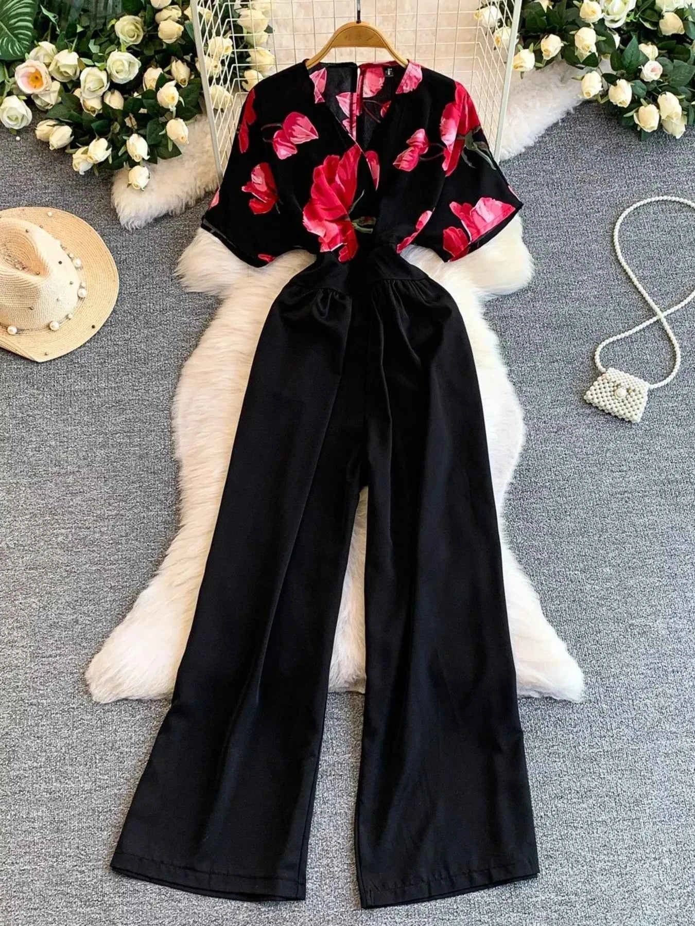 Versatile Pocketed Casual Jumpsuit-Jumpsuit-Splashis-Color:Black-Size:One Size-Splashis