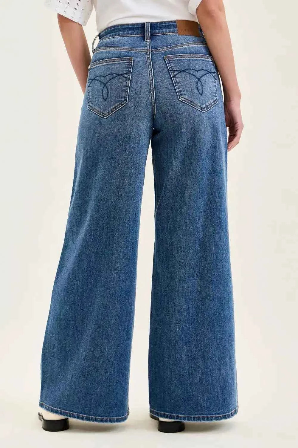 High-waist tummy control flare jeans — additional view 4