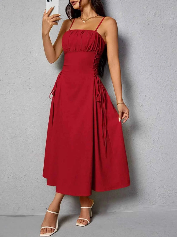 Lace-up cami dress — additional view 7