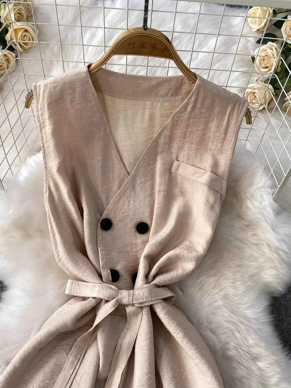 Sleeveless wide leg jumpsuit — additional view 3