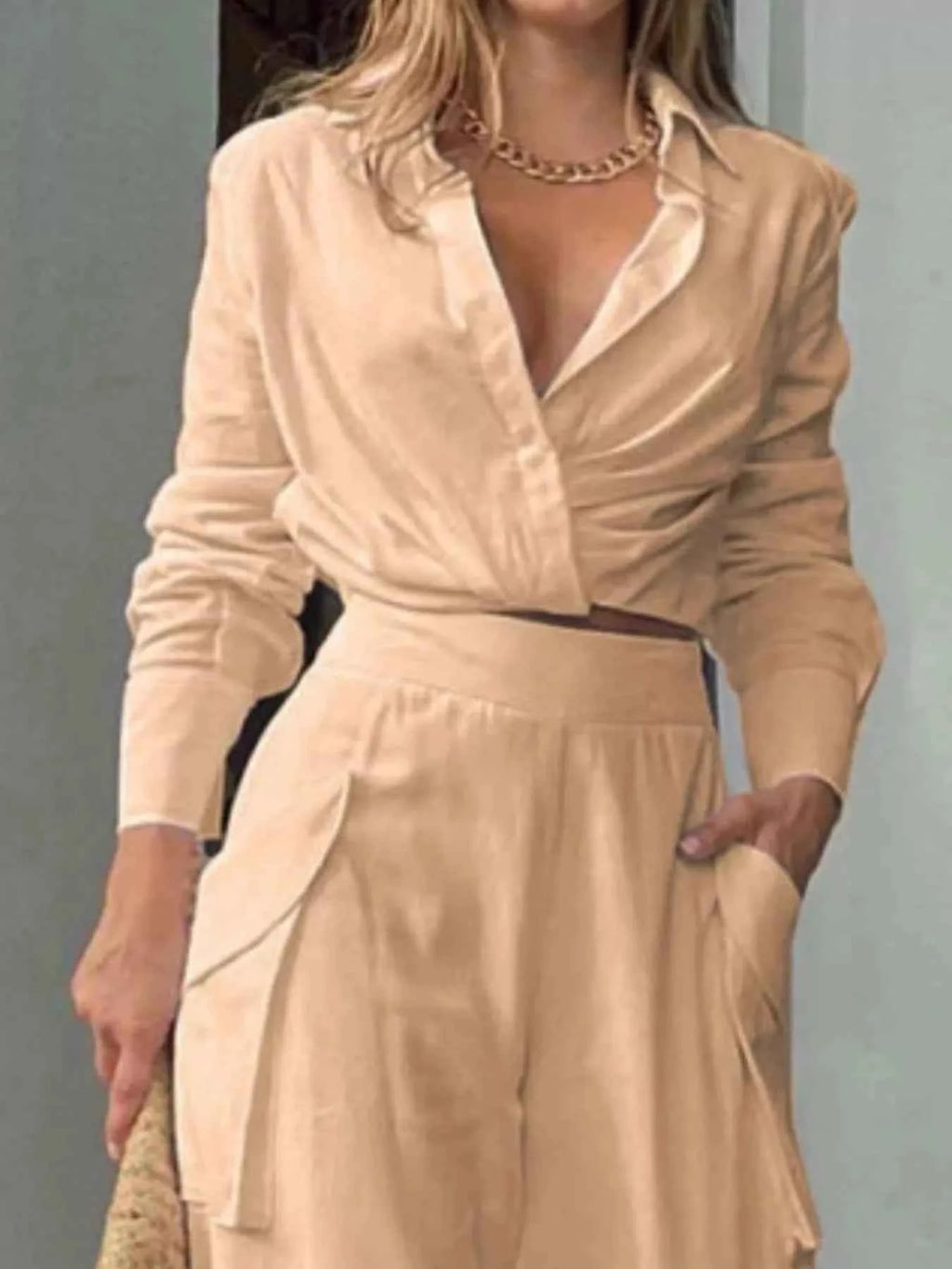 Two-piece pants and shirt set — additional view 5