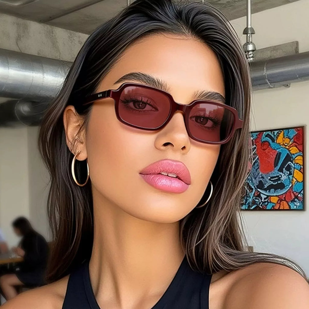 Rectangular Tinted Lens Sunglasses — main product image