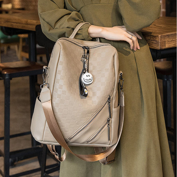 Product detail photo of Checkerboard Backpack, beige, everyday style