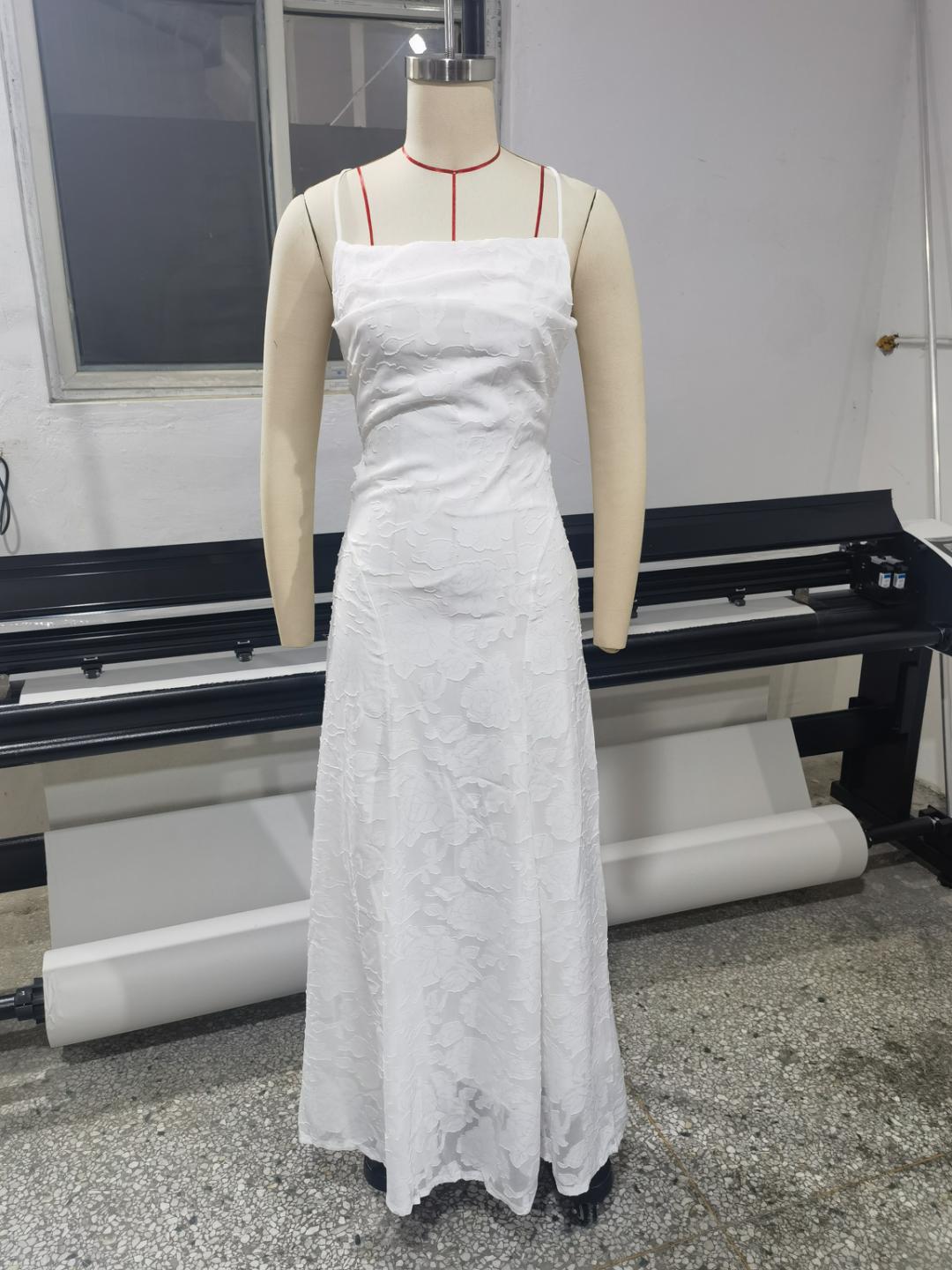 Lace Backless Evening Dress
