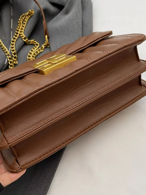 Quilted flap chain shoulder bag — additional view 8