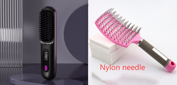 2-in-1 Wireless Hair Straightener Comb - Cordless & Rechargeable, product view 17