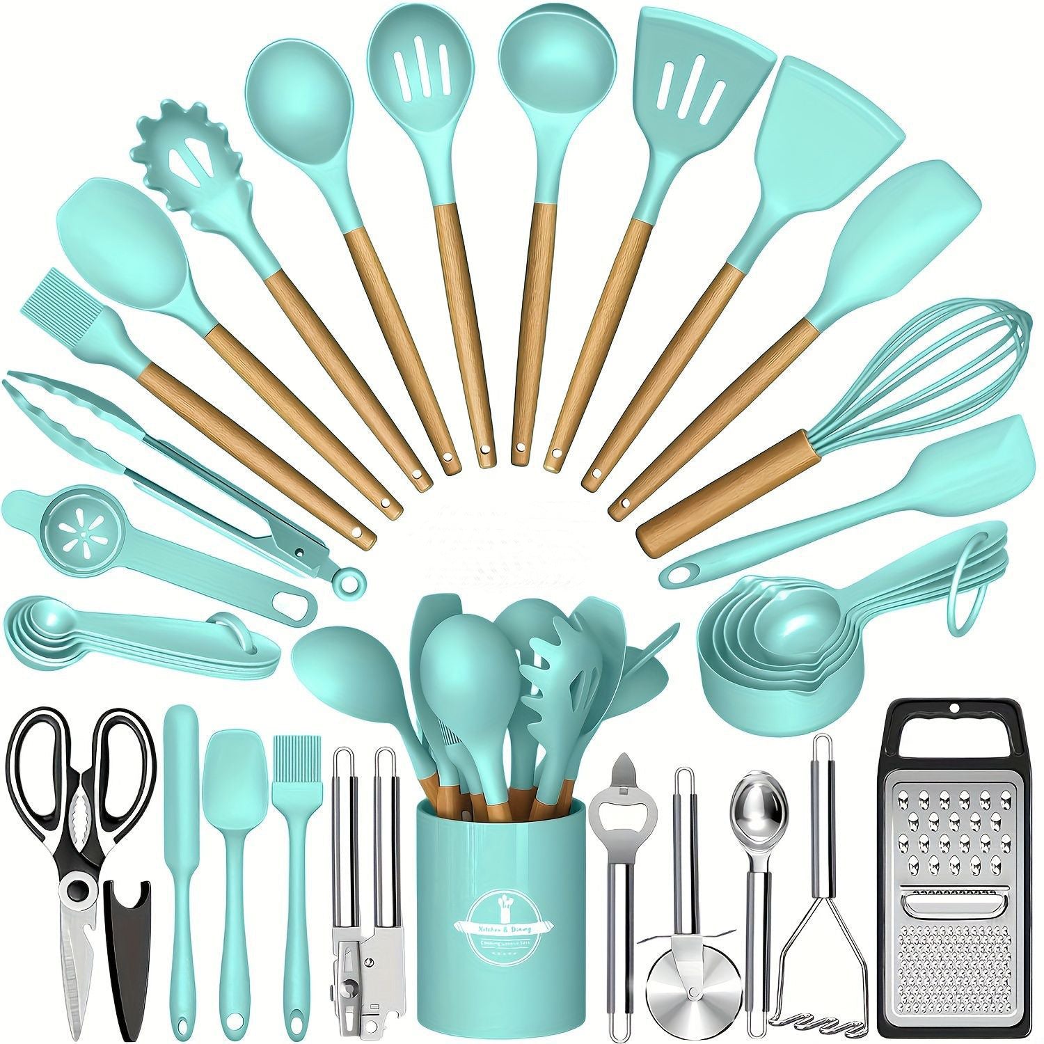 Kitchen tool set heat-resistant silicone detail