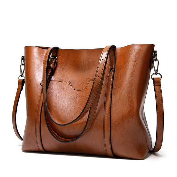 Retro tote bag shown from back angle