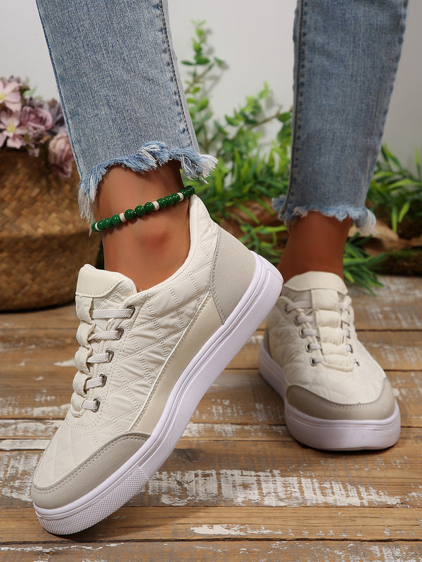 Suede-look sneakers top view