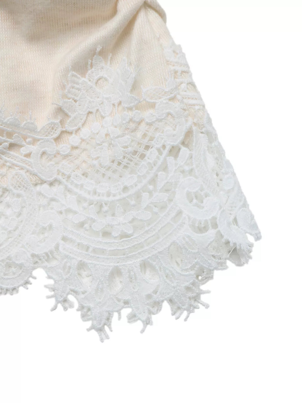 Lace Trim Long Sleeve T-Shirt view 7
