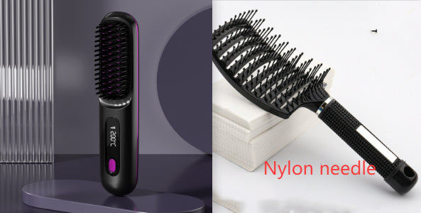 2-in-1 Wireless Hair Straightener Comb - Cordless & Rechargeable, product view 16