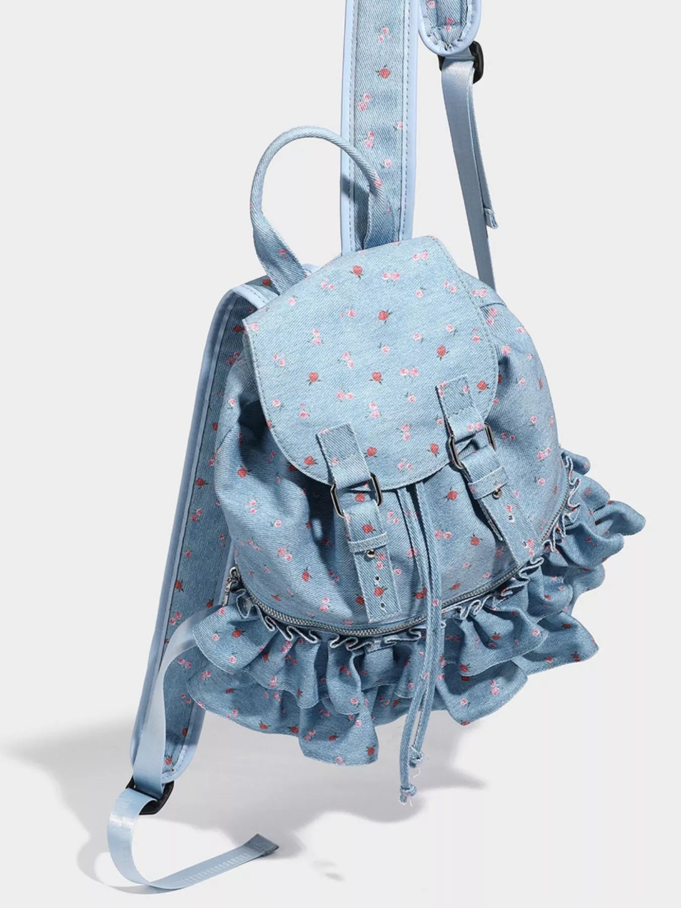 Mini Floral Canvas Backpack — product image 2