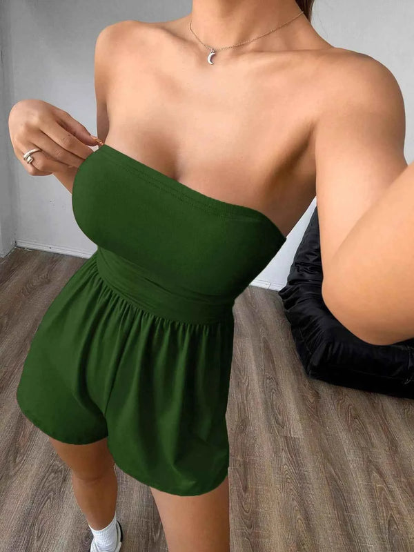 Flattering Ruched Waist Romper view 5