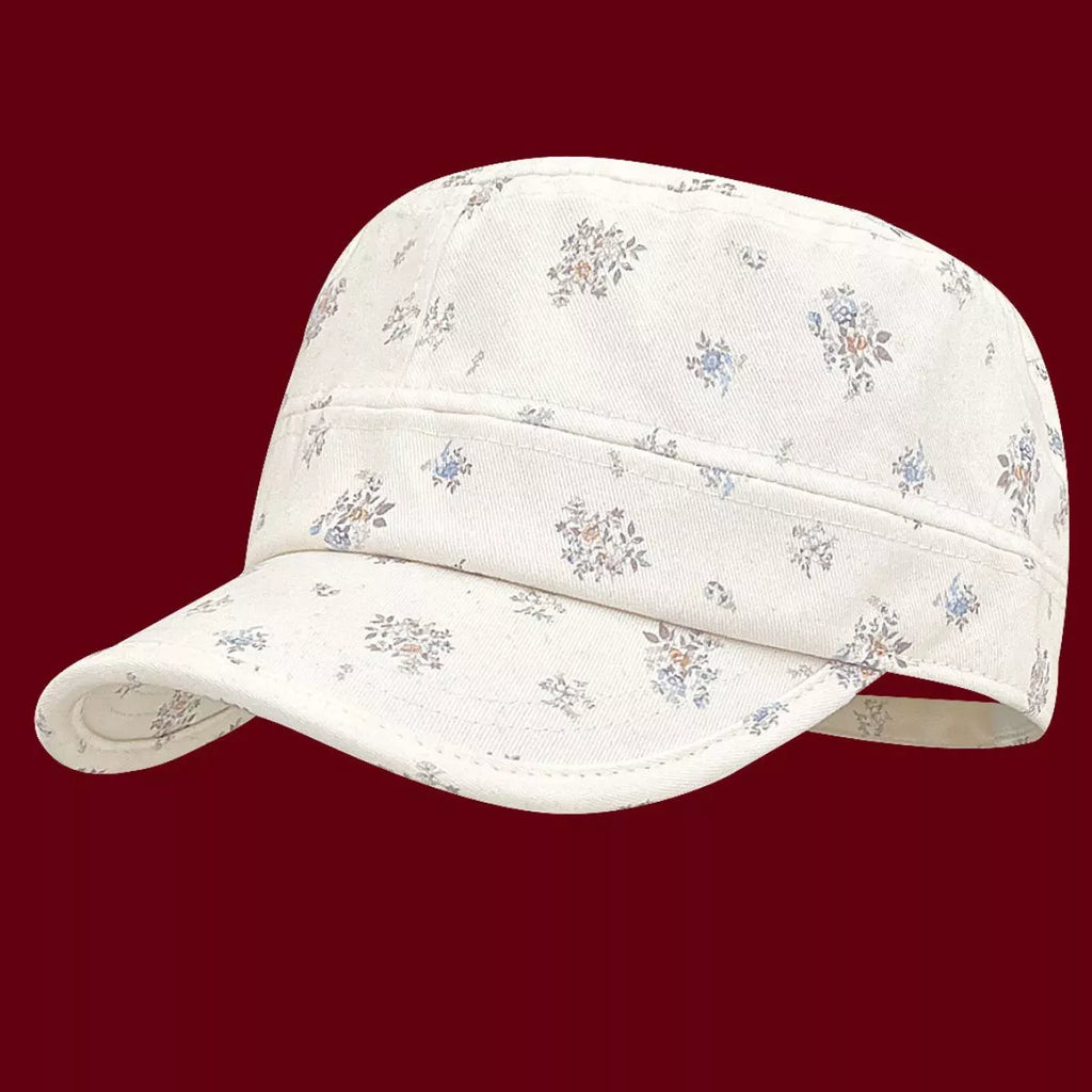 Floral print flat top hat — additional view 2