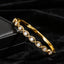 Product detail photo of Geometric Zircon Buckle Bangle, geometric zircon buckle bangle