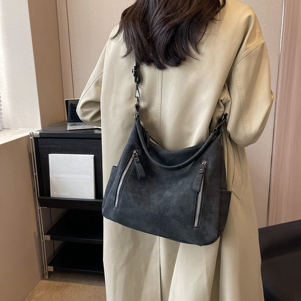 Minimalist Street Style Crossbody Bag - Large Capacity PU Bag for Women, product view 7