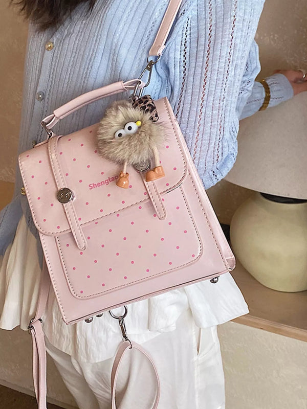 Mini Polka Dot PU Leather Backpack — product image 5