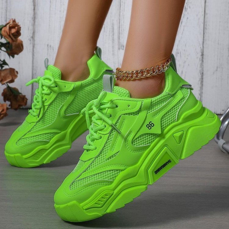 Women's Mesh Lace-Up Casual Sneakers product image
