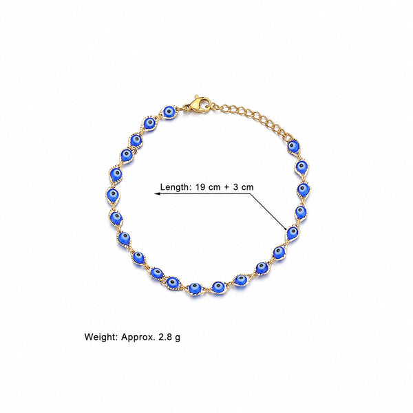 Product detail photo of Stainless Steel Acrylic Eye Bracelet, stainless steel acrylic eye bracelet