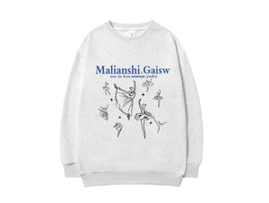 Brushed letter print hoodie for women, image 8