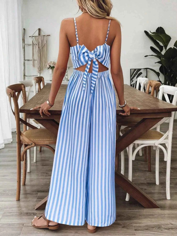Backless wide leg jumpsuit — additional view 10