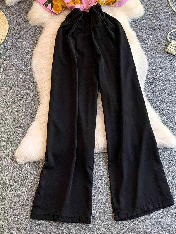 Versatile Pocketed Casual Jumpsuit-Jumpsuit-Splashis-Splashis