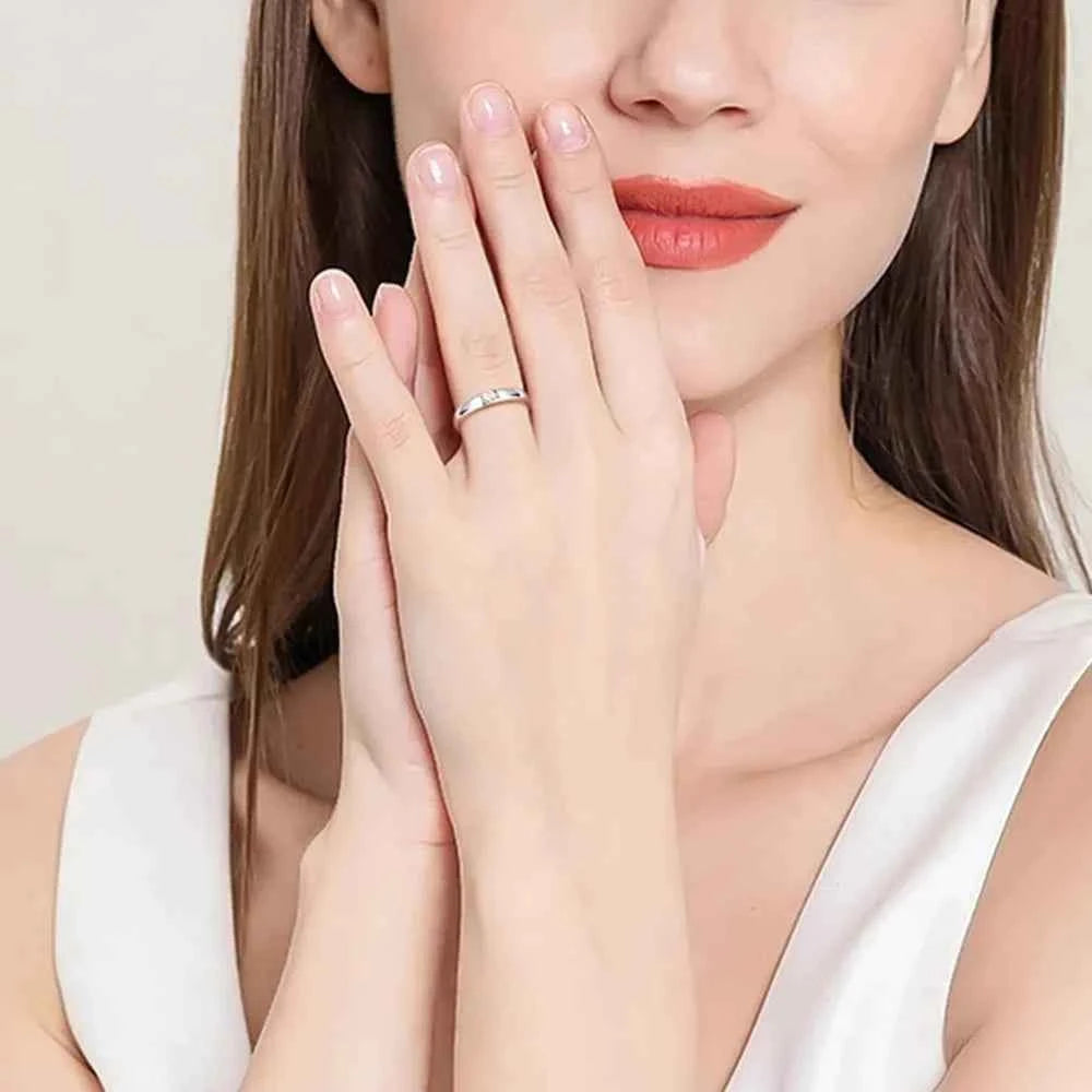 silver-plated alloy cubic zirconia ring — additional view 8