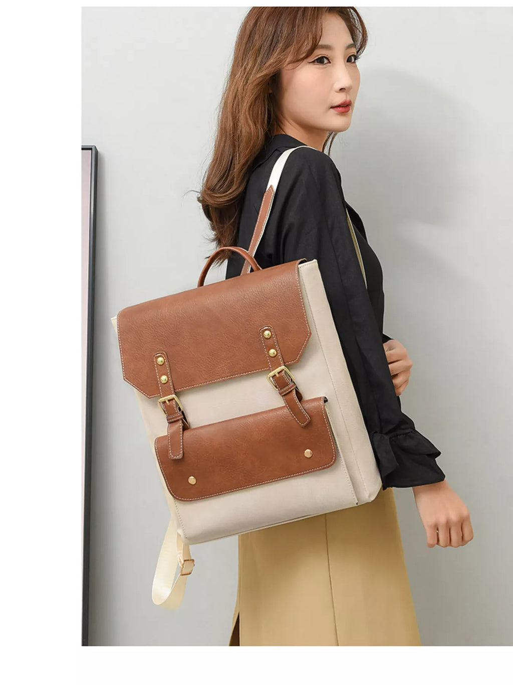 Two tone buckle backpack — additional view 5