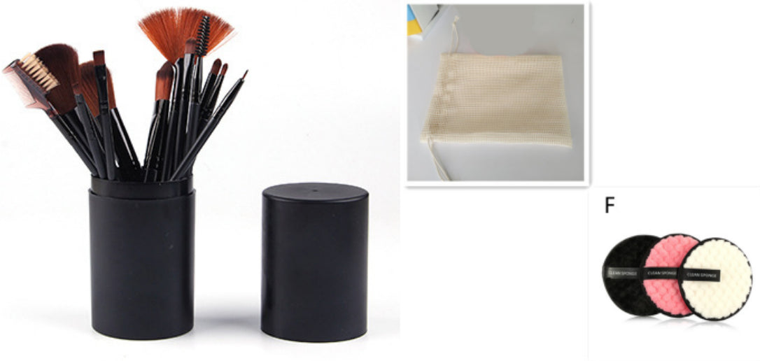 12-Piece Makeup Brush Set with Storage Holder - Face & Eye Brushes, product view 11