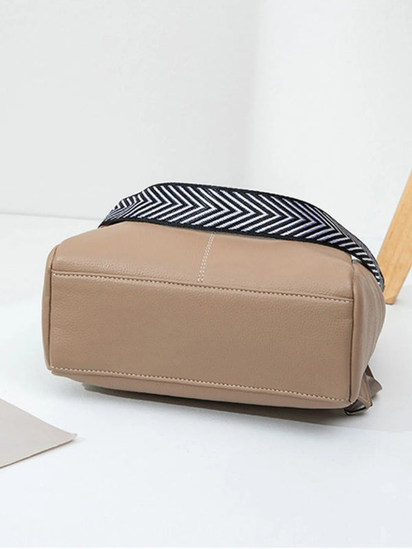 Multi-Compartment PU Leather Backpack — product image 4