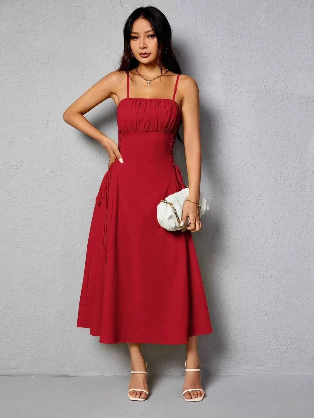 Lace-up cami dress — additional view 11