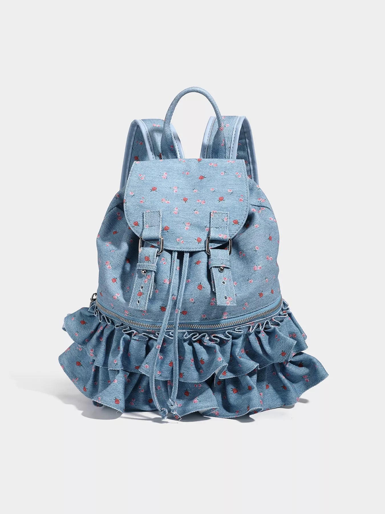 Mini Floral Canvas Backpack — main product image