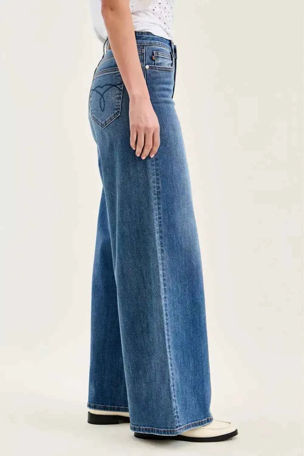 High-waist tummy control flare jeans — additional view 2