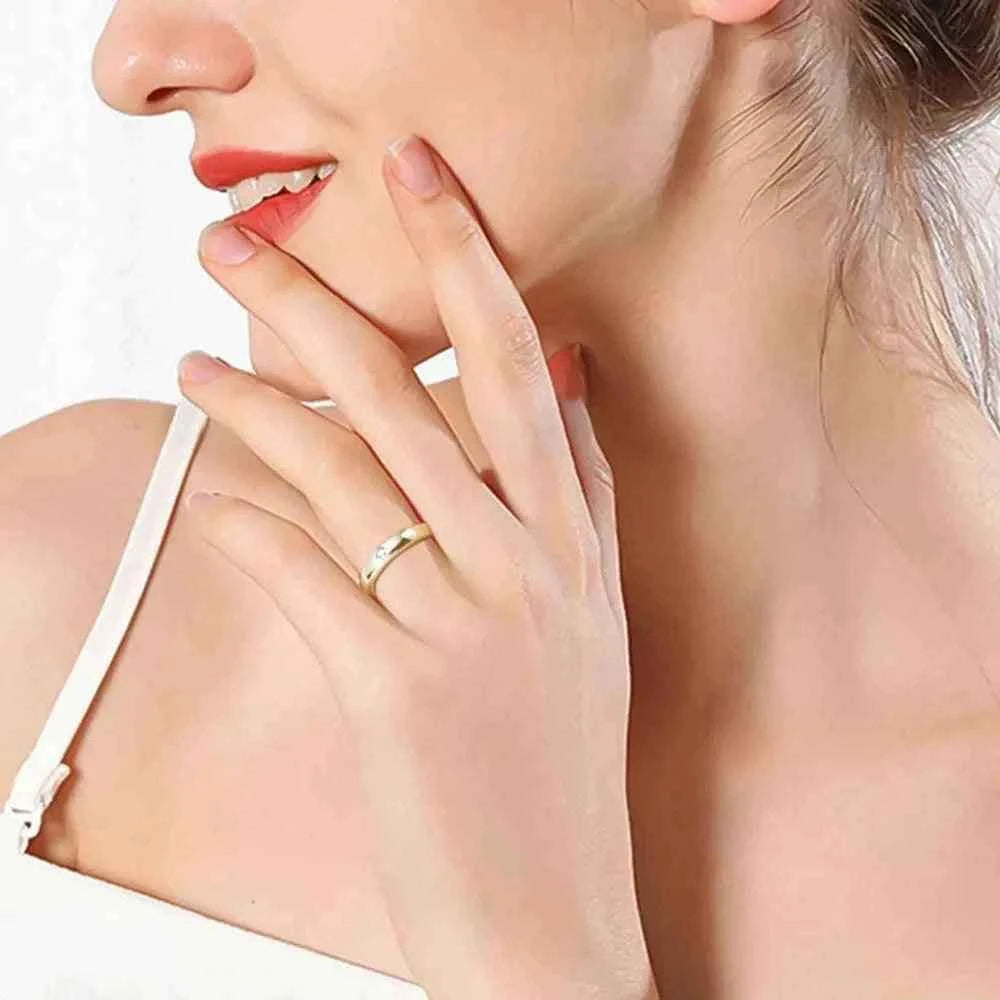 silver-plated alloy Inlaid Cubic zirconia Ring-Rings-Splashis-Splashis