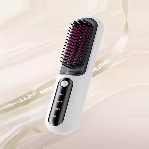 Cordless ionic hot air styling brush — primary view