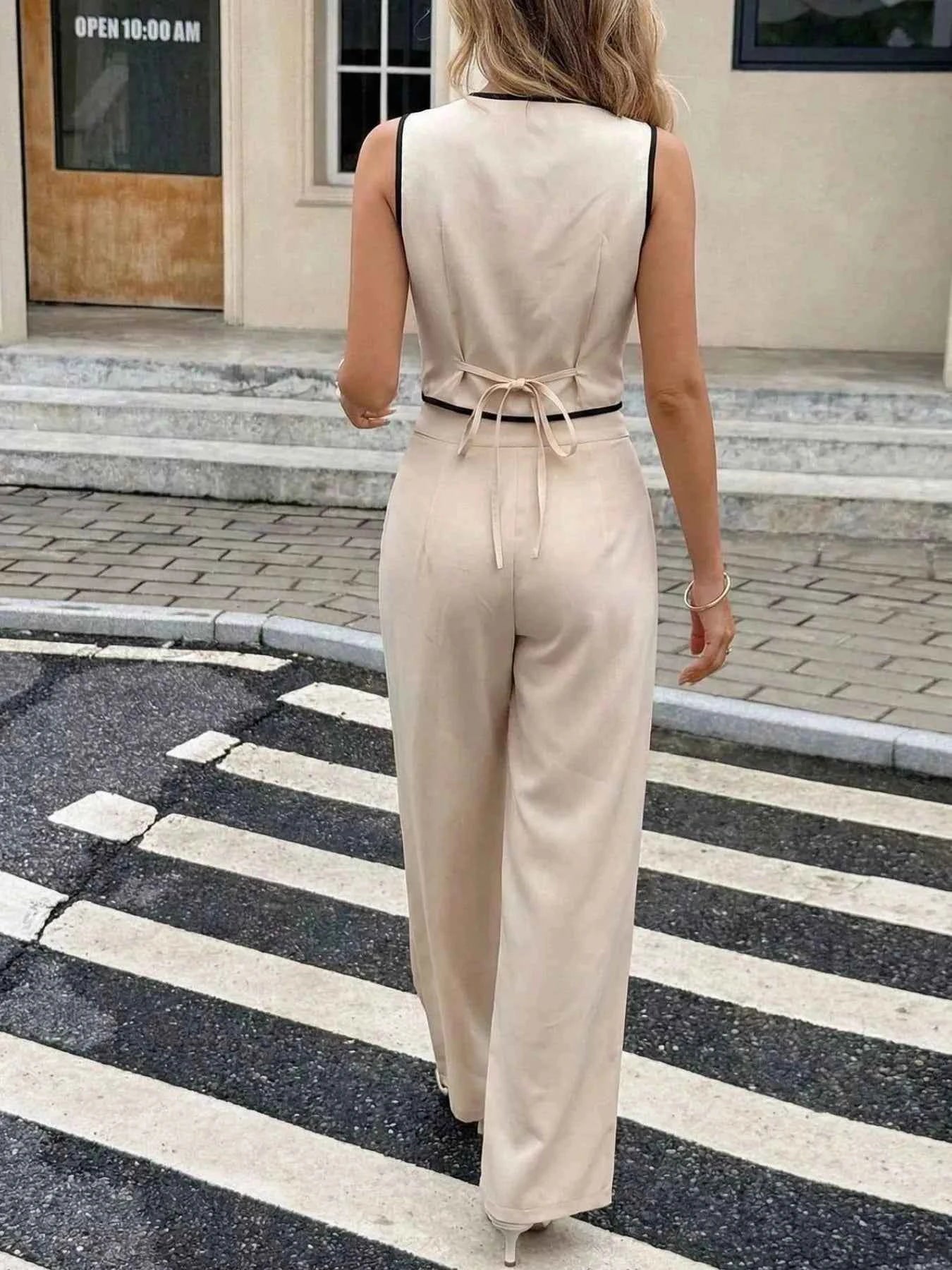 Casual vest and pants set — additional view 4