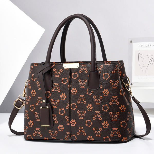 Women's PU Leather Square Tote Bag with Crossbody Strap, product view 10