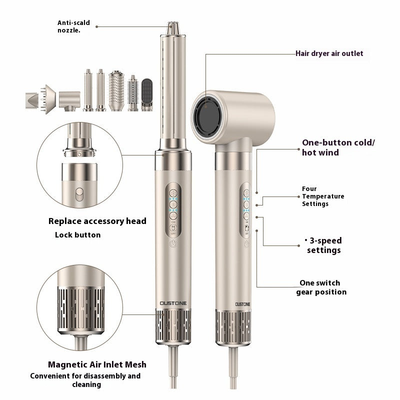 8-in-1 Hair Dryer and Styling Attachment Kit 副圖