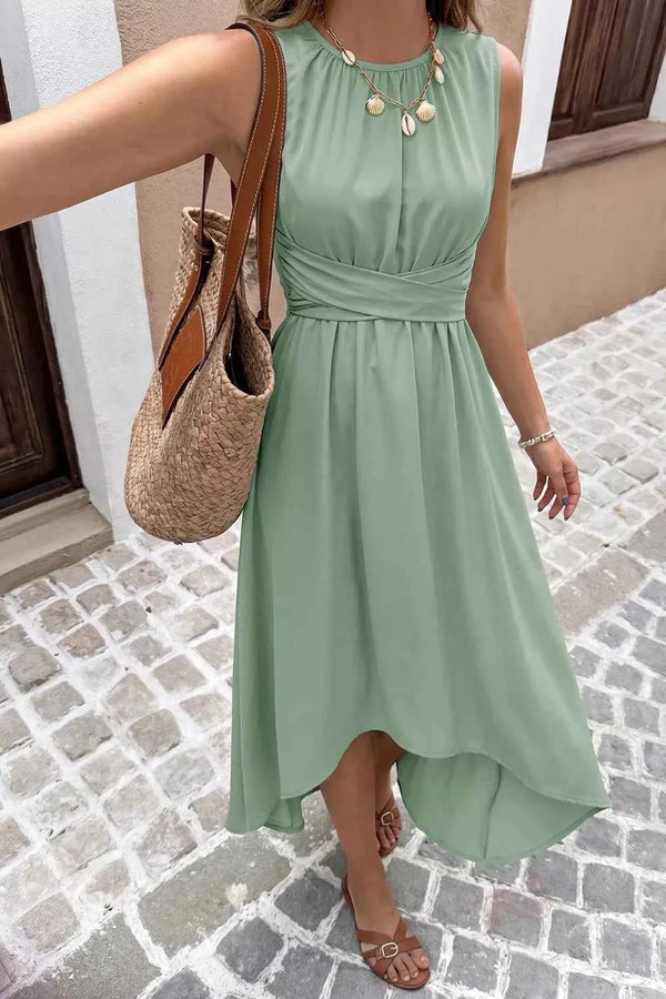 Sleeveless high-low dress — additional view 6