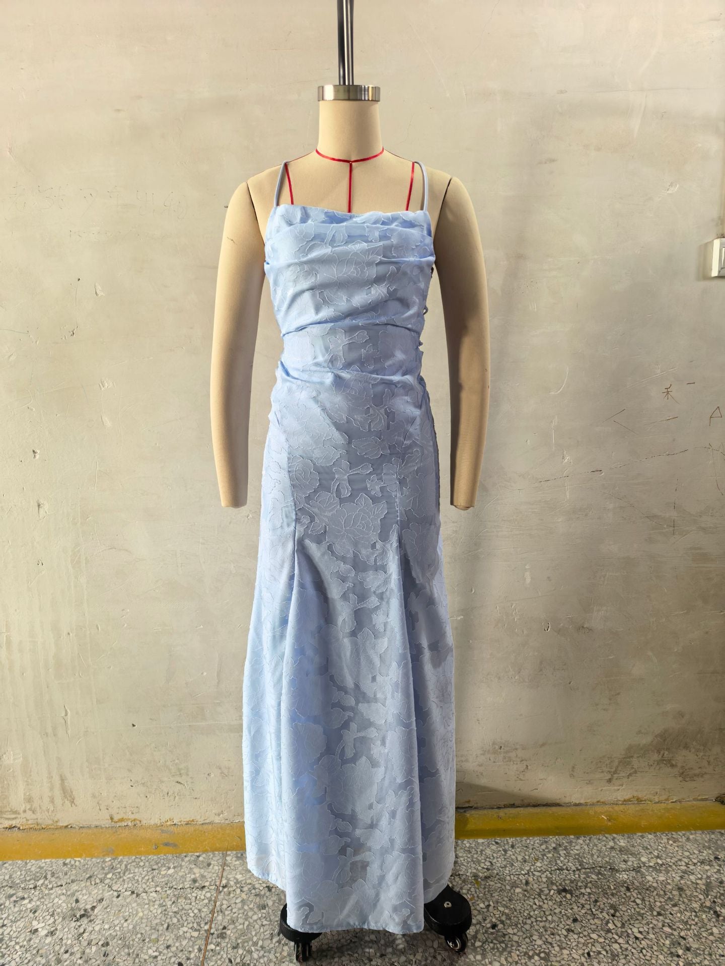 Lace Backless Evening Dress