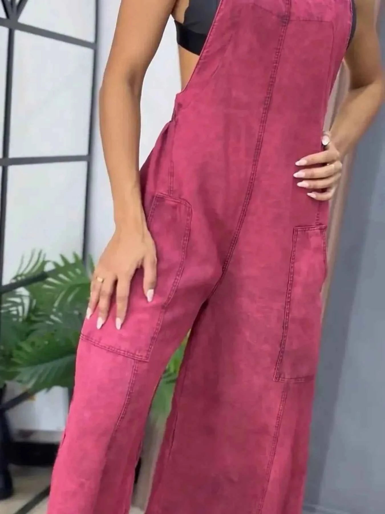 Plus size denim overalls — additional view 11