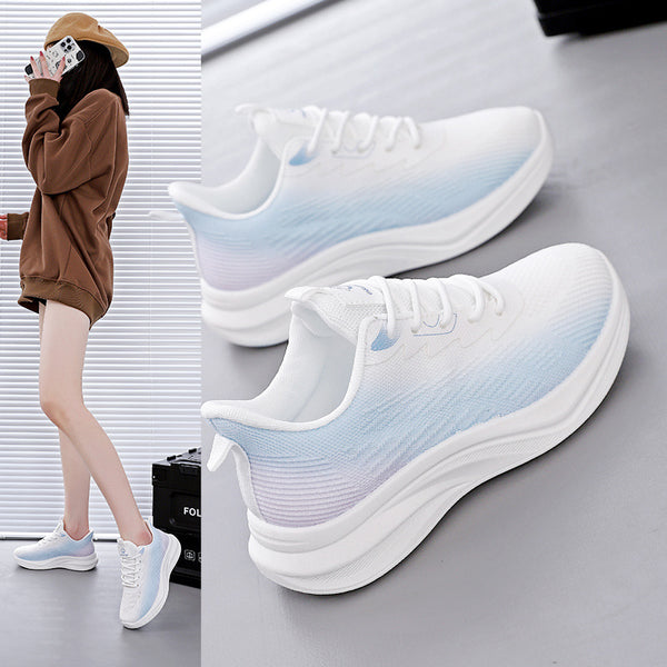 Women's Breathable Knit Sports Sneakers-Splashis