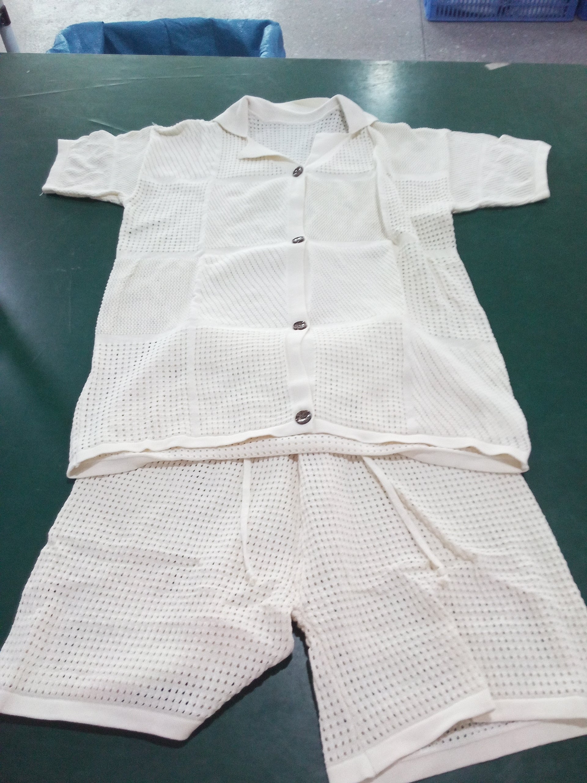 Women’s V-Neck Top & Shorts Set, side product view