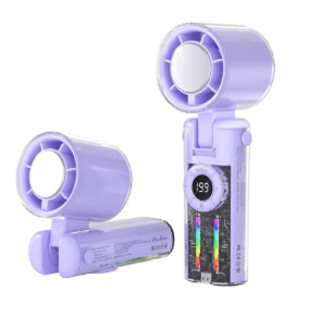 USB Handheld Cooling Fan, angled product view