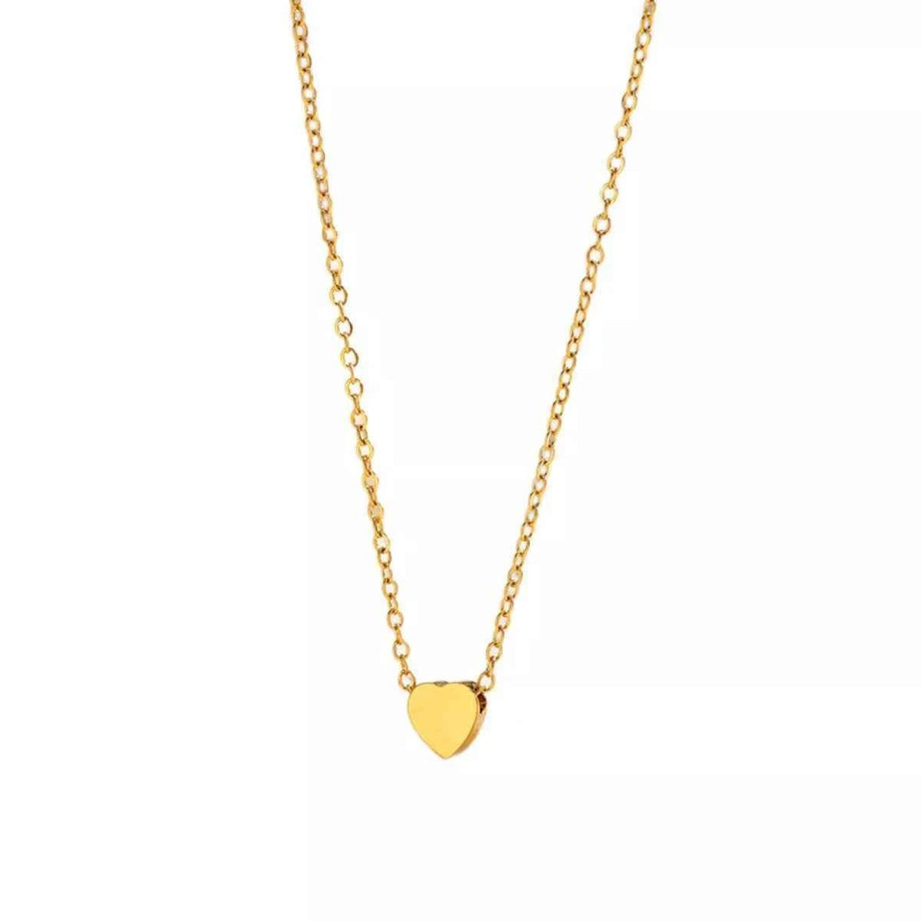 Heart pendant necklace in 18K gold-plated finish — additional view 6