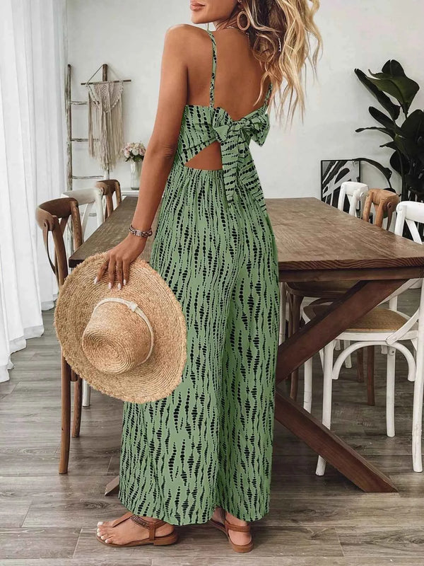 Backless wide leg jumpsuit — additional view 6