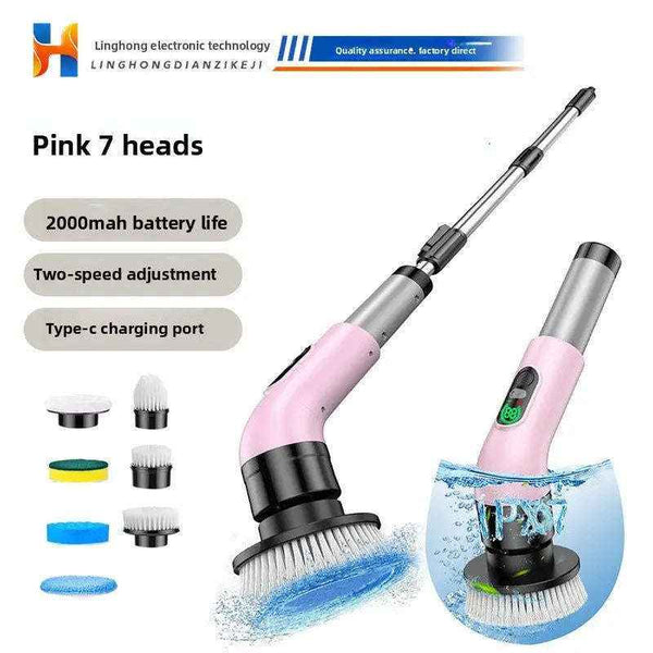Cordless Electric Cleaning Brush for Effortless Cleaning-Cleaning Appliances-Splashis-Splashis